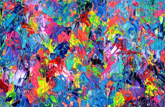 Palette 7 - Large Colorful Abstract Painting