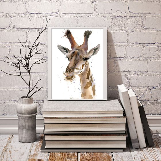 giraffe portrait