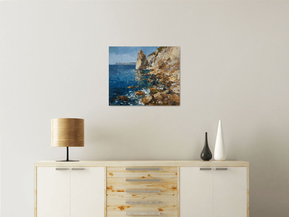 Rocky shore #2 Oil painting by Anastasiia Valiulina | Artfinder