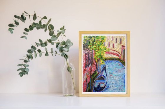 "Venice in Spring" Original Oil Painting 9x7"