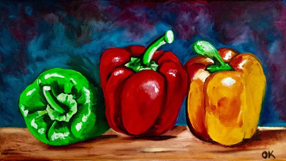 Still life with Peppers