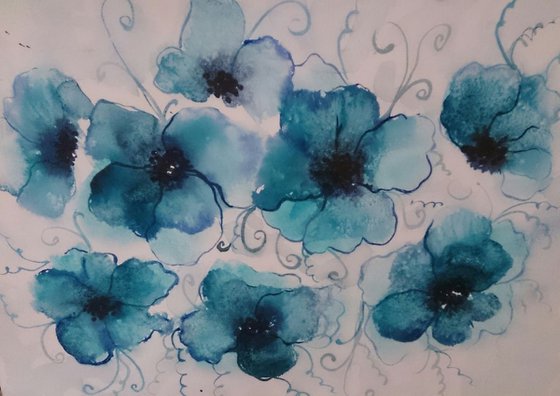 blue flowers 1