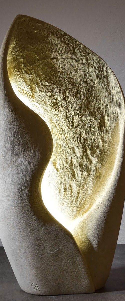 Odissea illuminating sculpture by Andrea Serra