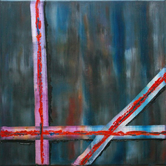 Abstract Painting - No Stars Just Stripes