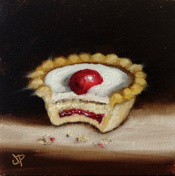 Little Cherry Bakewell tart still life