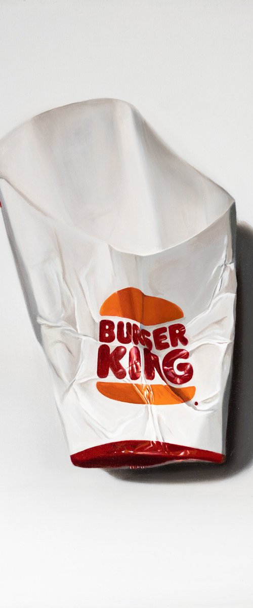 Burger King bag "back in NYC" Painting by Gennaro Santaniello