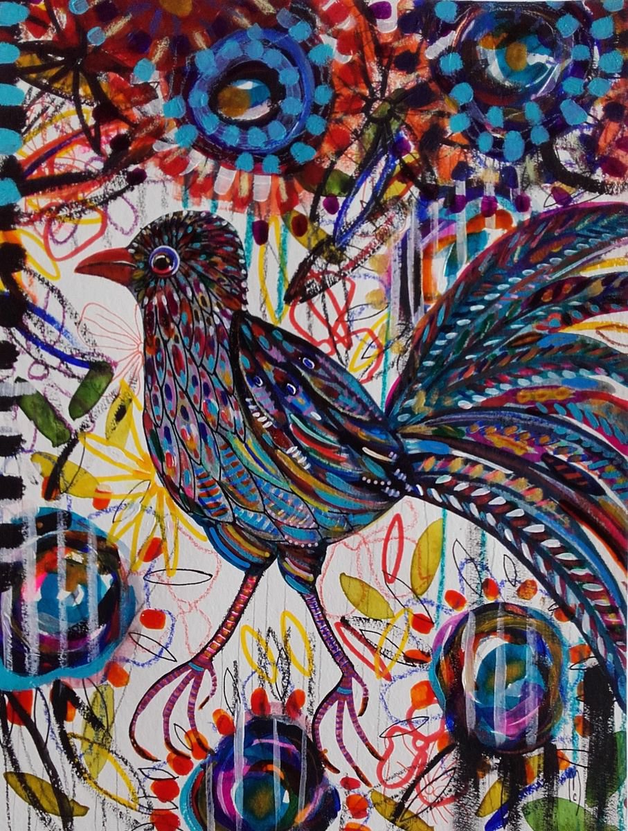 Bird Animal Art Oiseau by Celine Marcoz