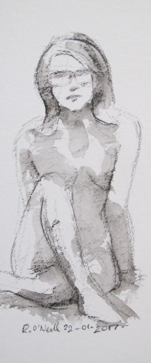 seated female nude by Rory O’Neill