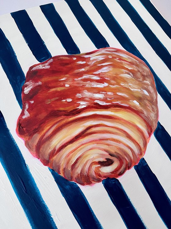 Vintage Striped Pain Au Chocolate