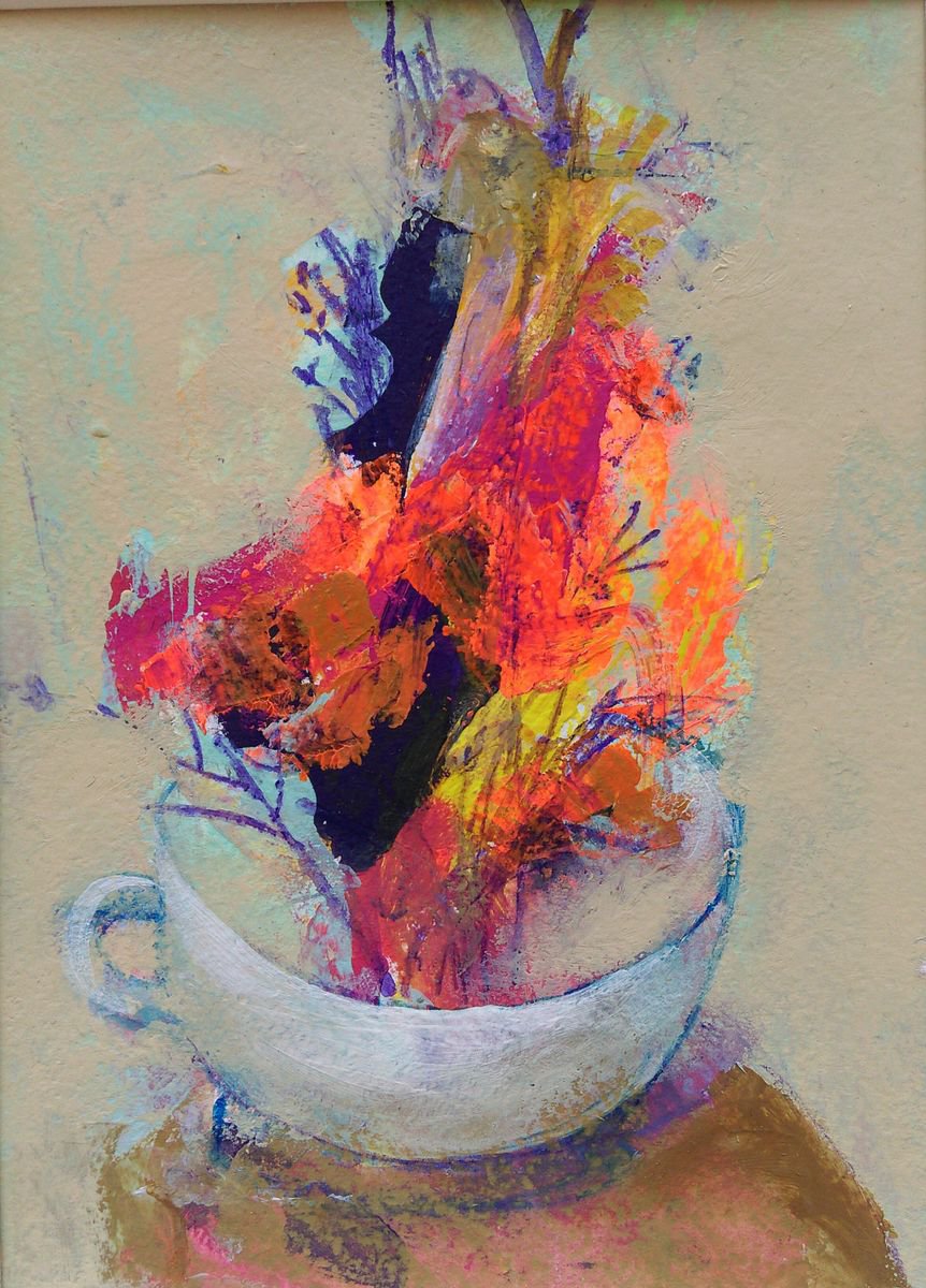 Cup of flowers by Victoria Cozmolici