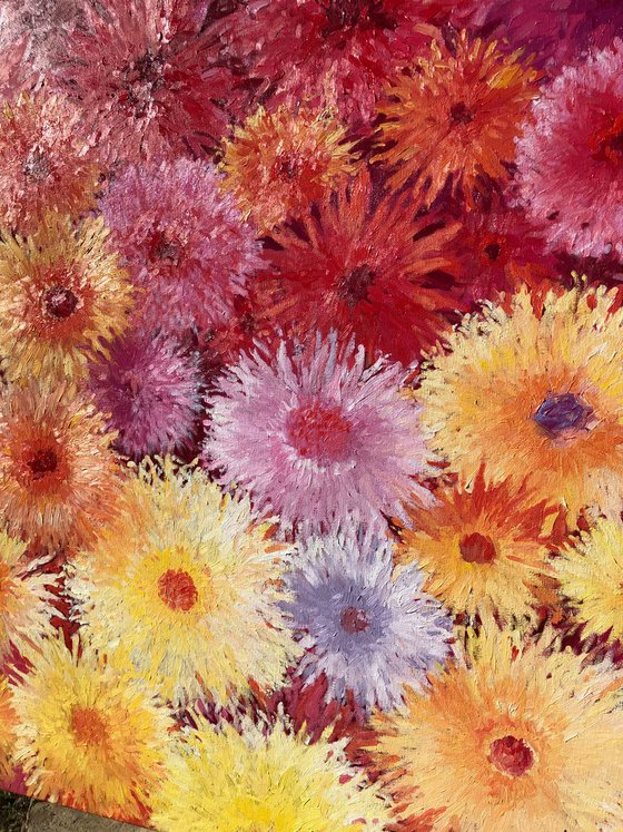 Autumn flower mosaic