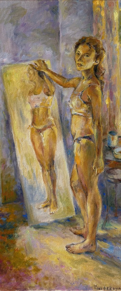 Giovanna and the mirror by Yana Vinitskaya