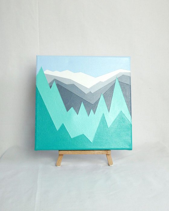 Morzine original mountain landscape painting