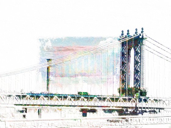 Colores, Manhattan bridge/XL large original artwork