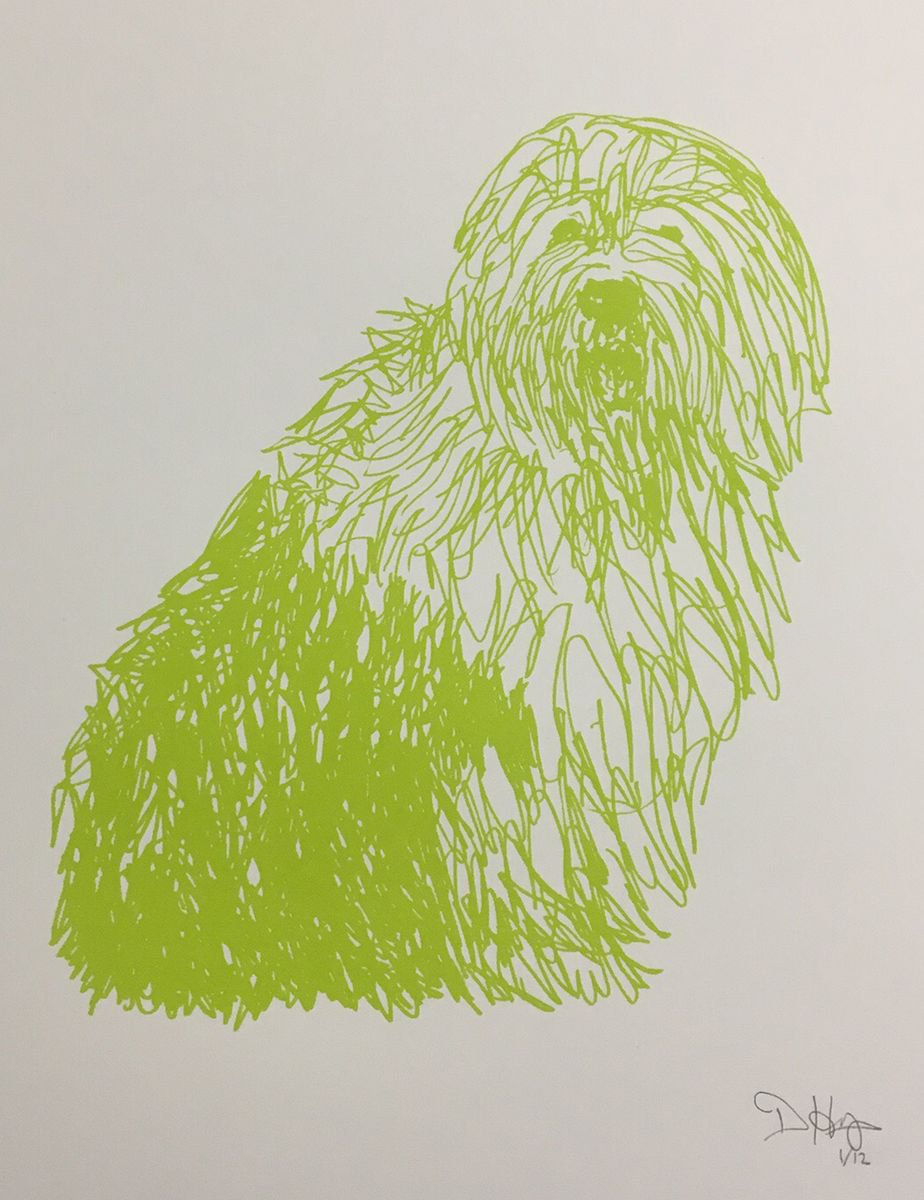 Squiggly Dulux Dog by David Horgan