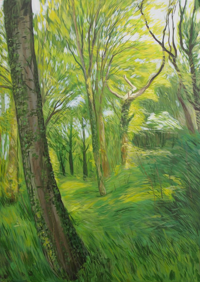Woodland #5 Acrylic painting by Kitty Cooper | Artfinder