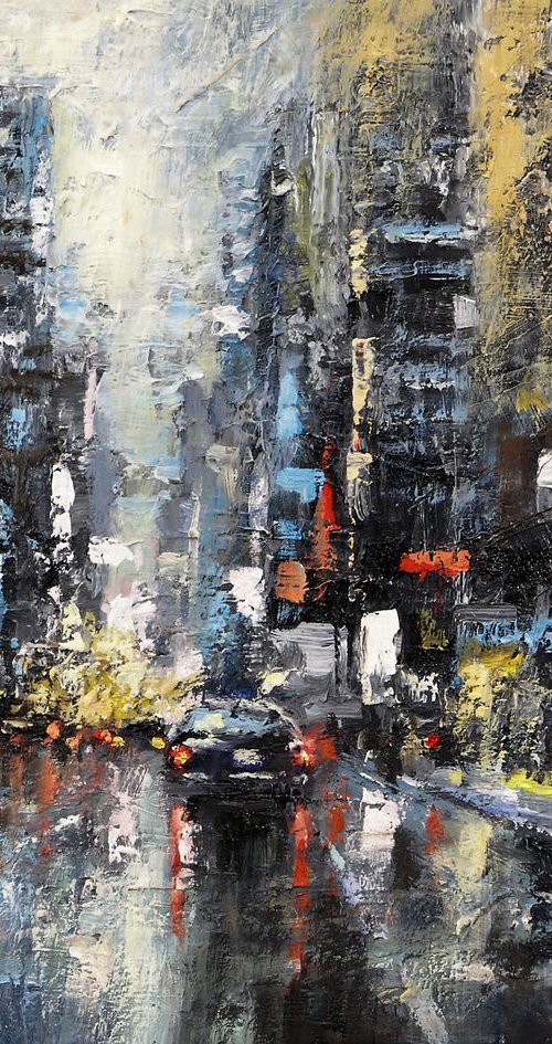 Rainy day in the city by Gary Shepard