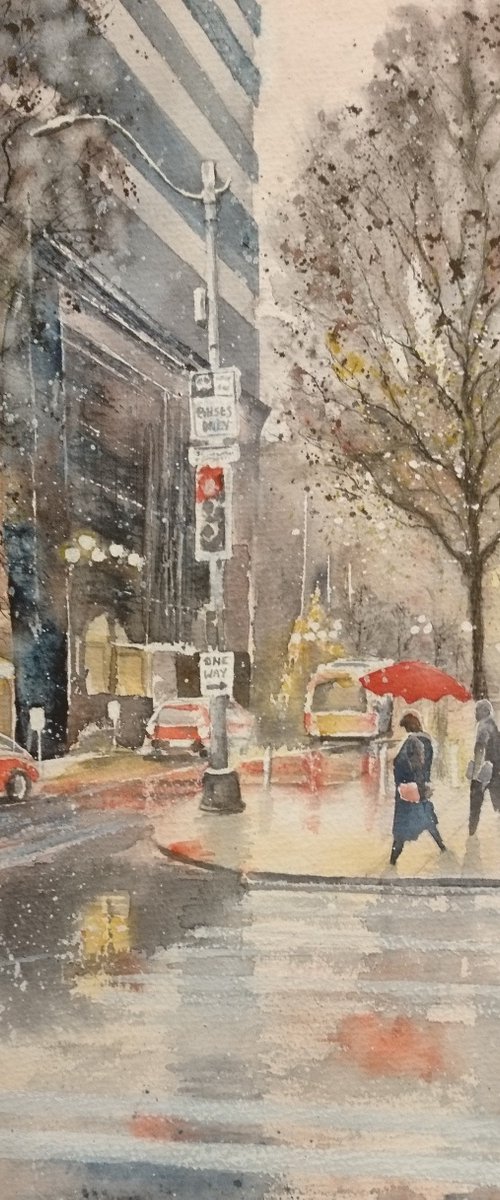 Wintry Day in the City I by Michele Wallington