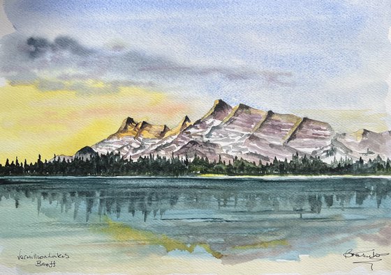 Vermillion Lake near Banff in Canada