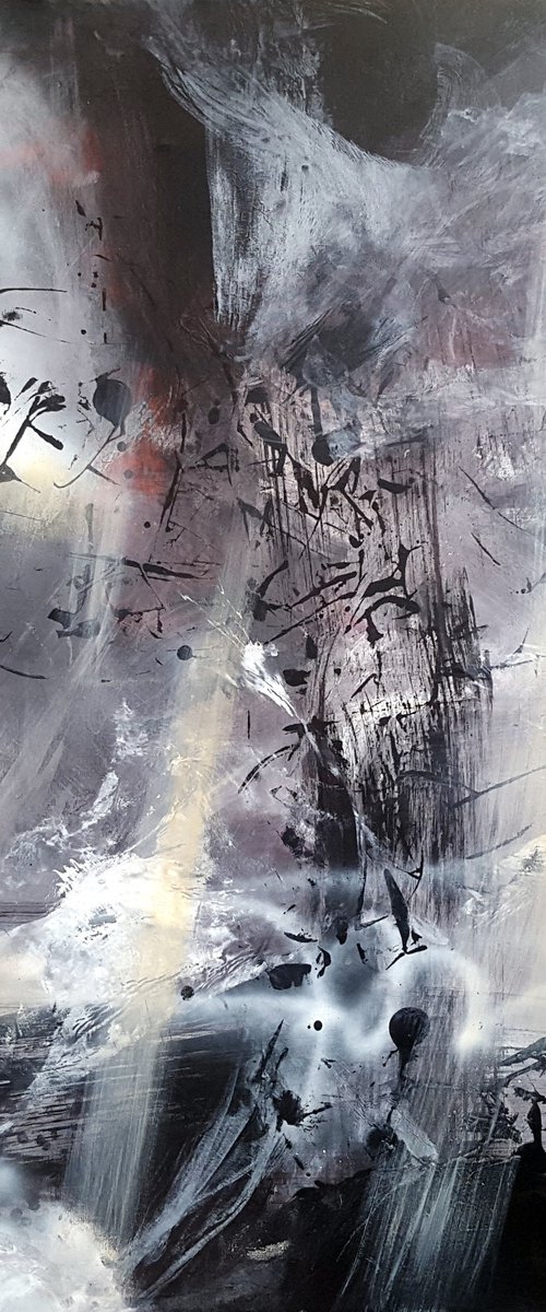 Large XXL Painting 130 Cm Beautiful Divine Light Spiritual Art By O KLOSKA by Kloska Ovidiu