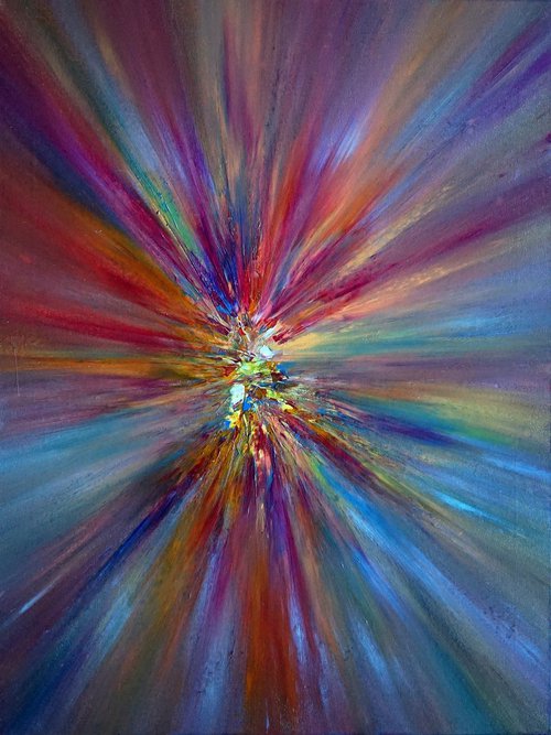 Pure Pearl and Gold Rainbow Size Implosion Blast by Richard Vloemans