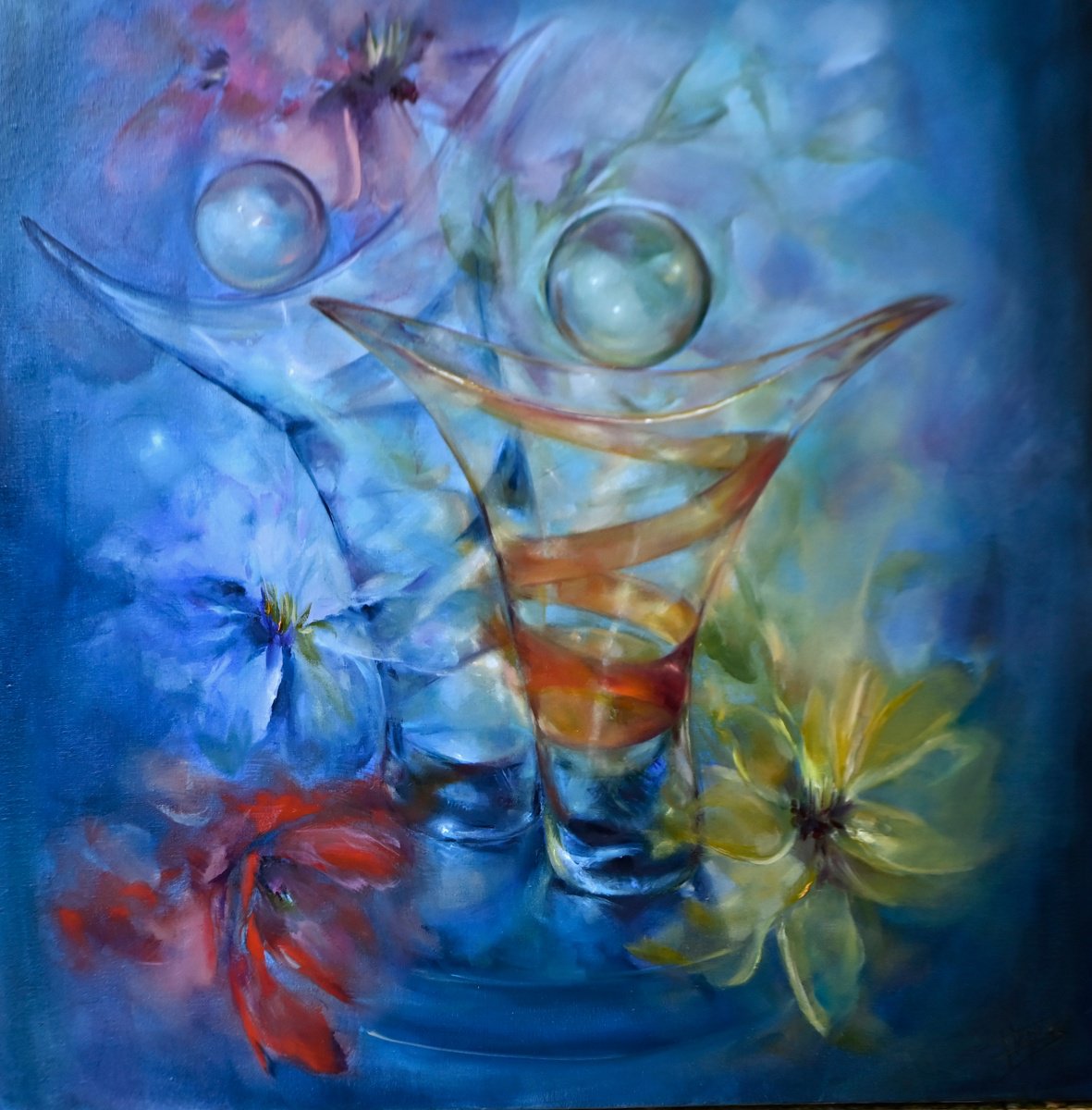 Party glass by Isabel Tapias