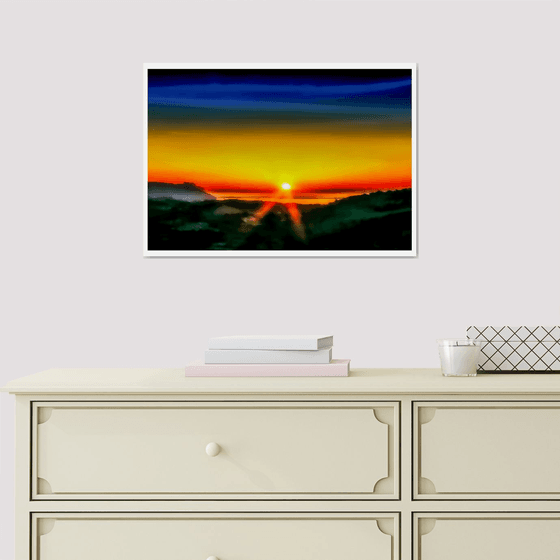 Indian summer #3. Abstract Sunrise Seascape Limited Edition 11/50 16x11 inch Photographic Print