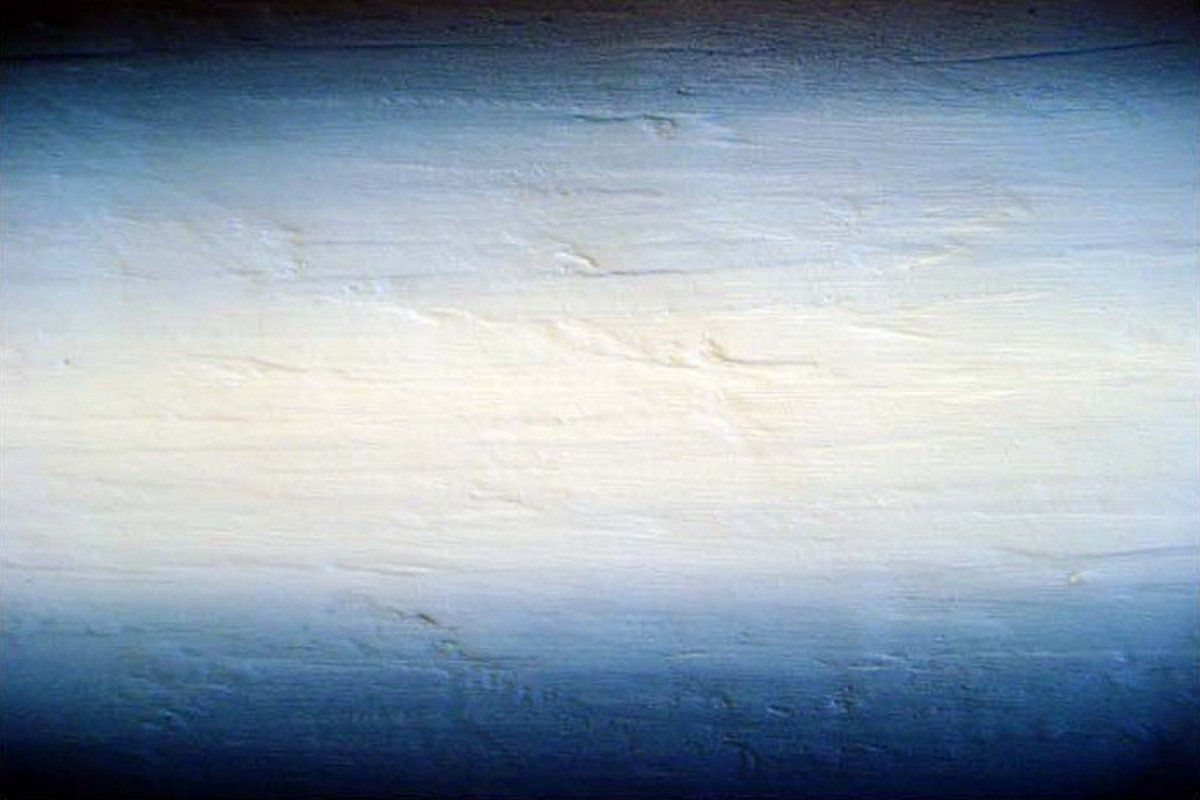 Expressive Abstract Acrylic Painting By Stuart Wright, 36 X 24", Neon Blue, Original Artwork