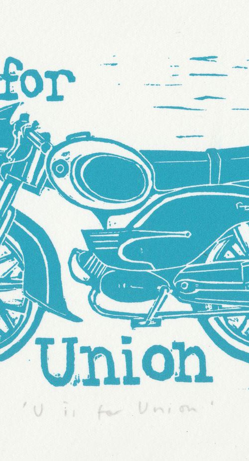 U is for Union Motorcycle by Caroline Nuttall-Smith
