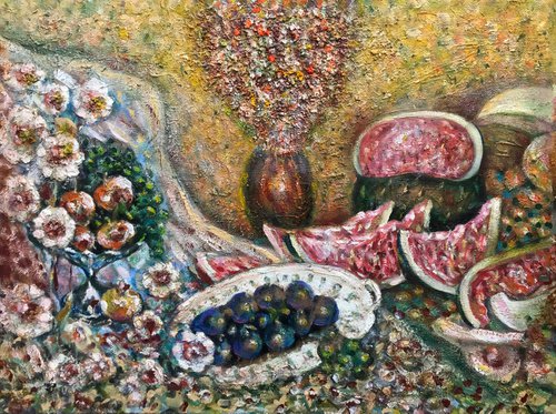 Still life with watermelon by Ivan Shapoval
