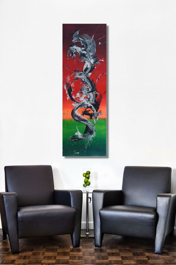 Spirits Rising V (Spirits Of Skies 075071) (50 x 150 cm) XXL vertical (20 x 60 inches)