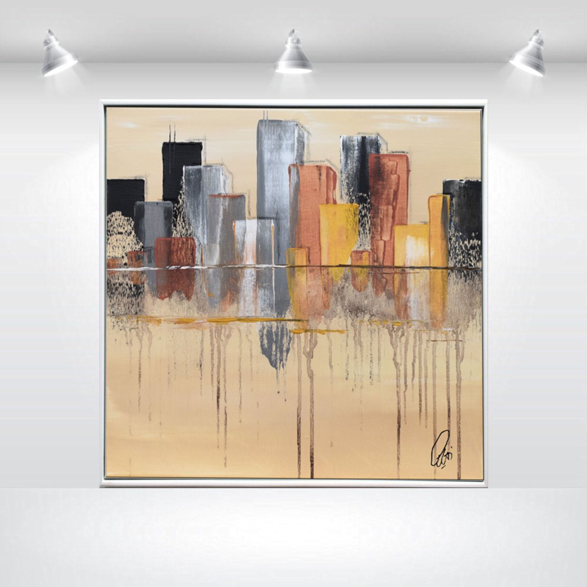  Melted Horizons By Edelgard Schroer, 21 X 21, Artwork For Sale On Artfinder