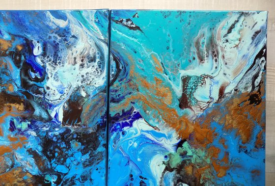Tropical waters Triptych