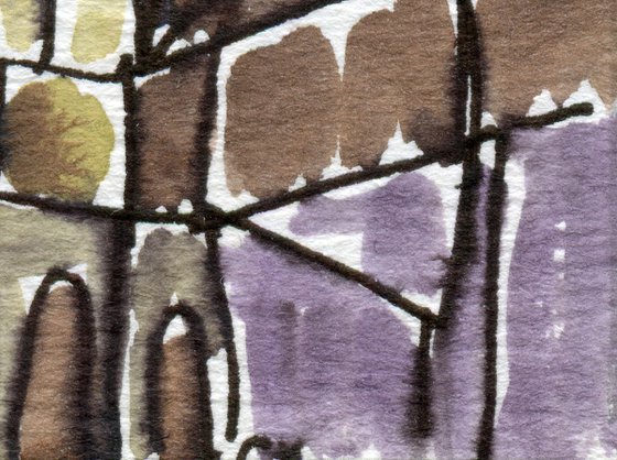 Basilica; Original Watercolour ACEO