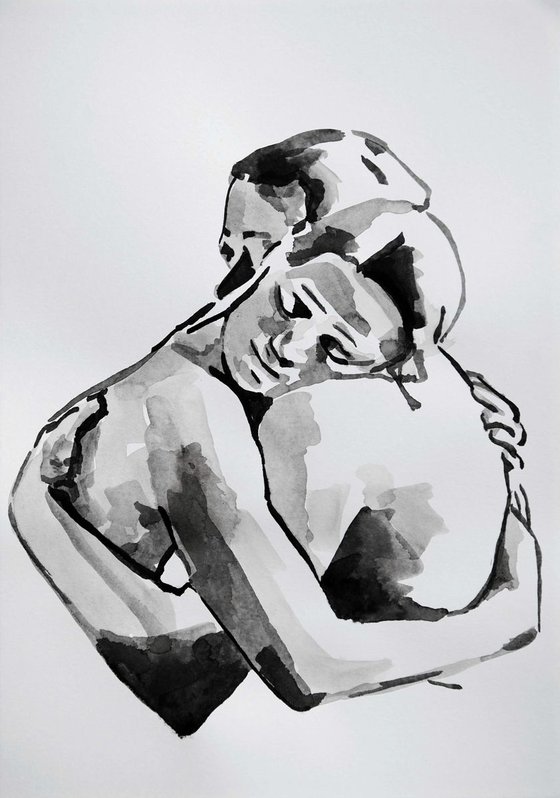 Hug / 37.7 X 26.3 cm