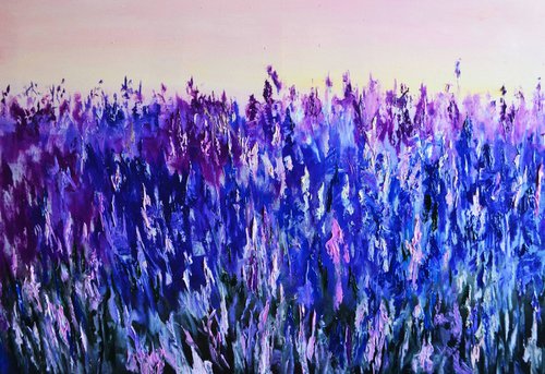Lavender Splashes by Valeriia Radziievska