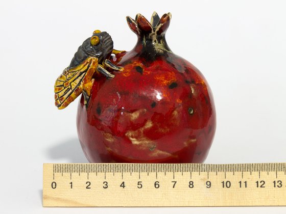 Cicada and pomegranate