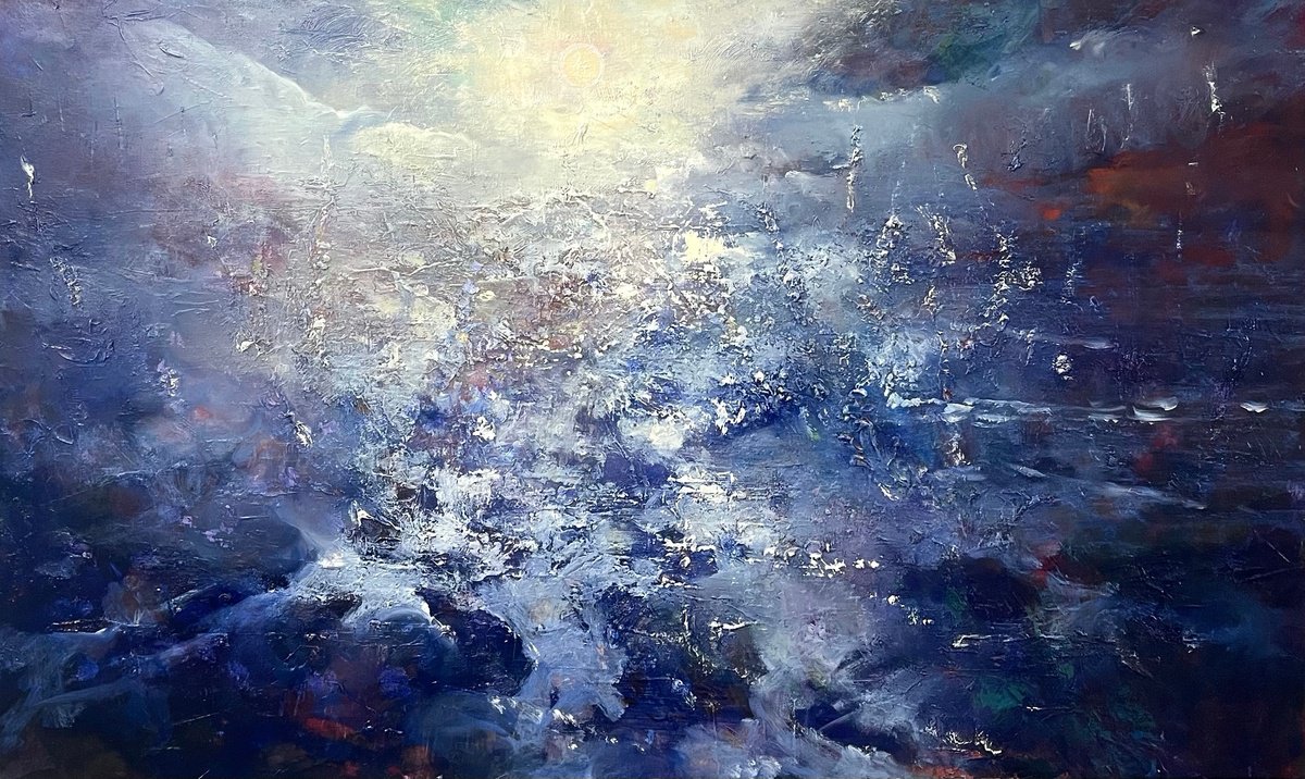 Midnight Journey By Ewa Czarniecka, 40 X 24, Artwork For Sale On Artfinder