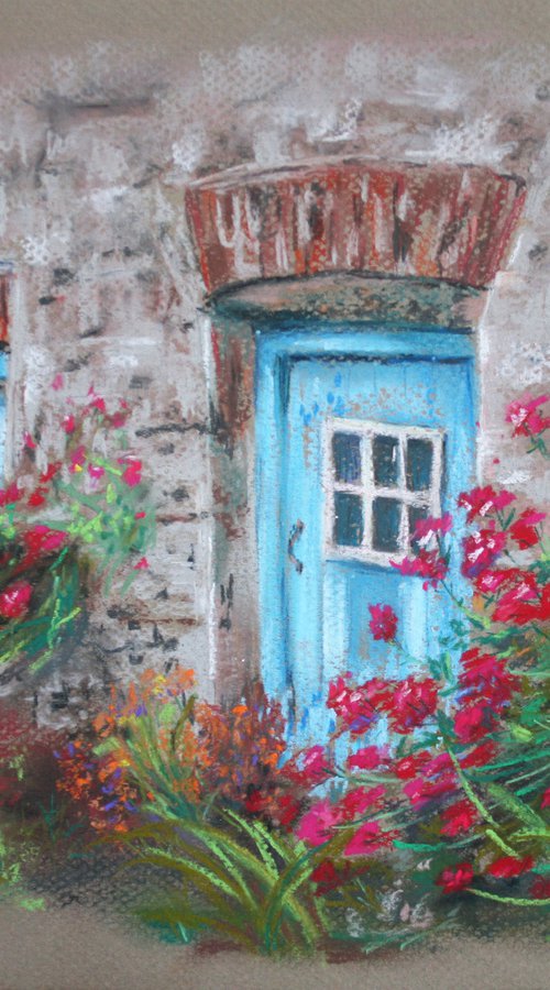 Old Door I /  ORIGINAL PAINTING by Salana Art Gallery