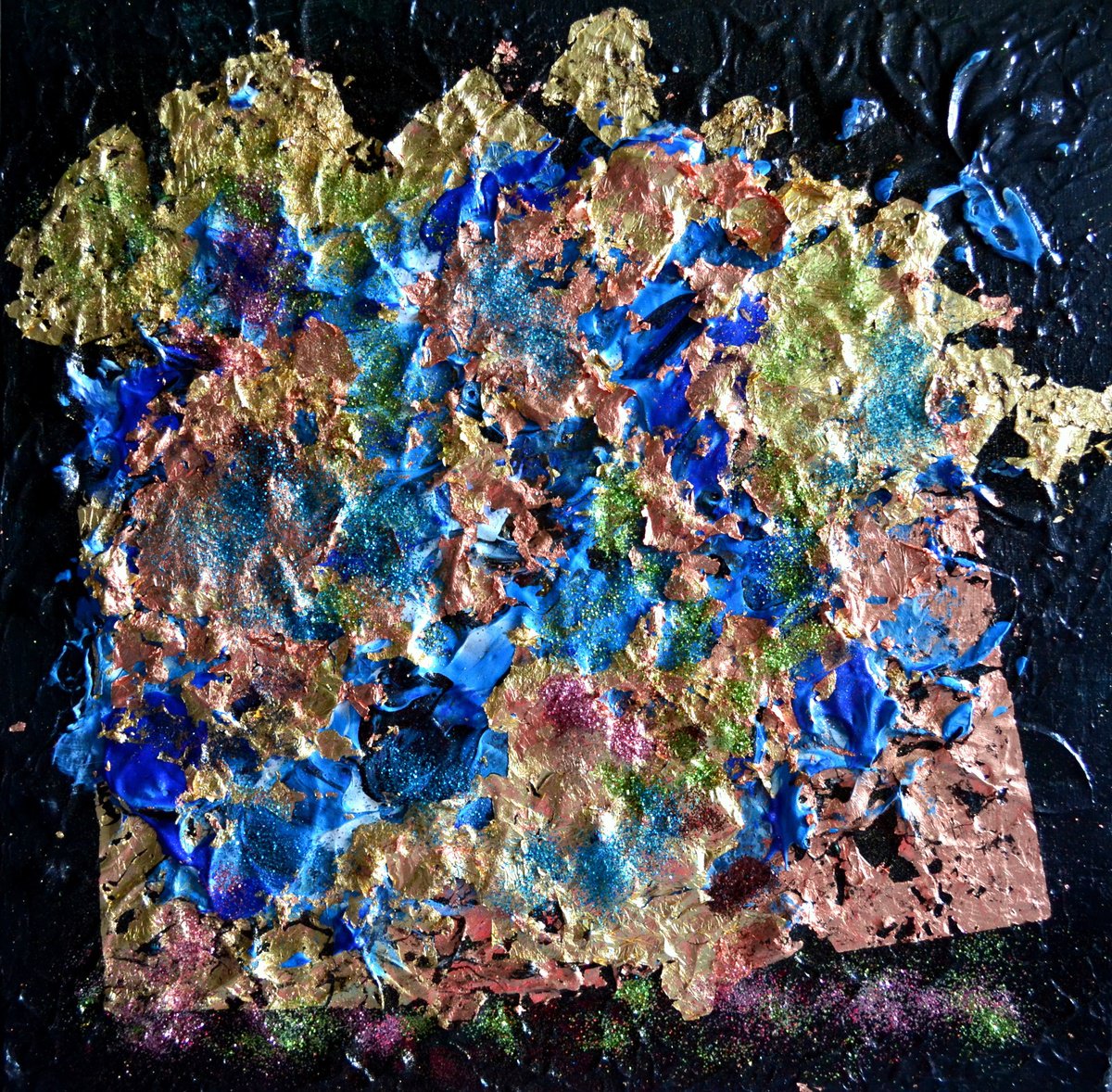 Abstract Acrylic Painting By Isabelle Vobmann, 12 X 12, Spirit Of Light, Original Artwork