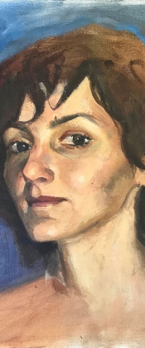 Portrait of a young woman by Tatyana Holodnova