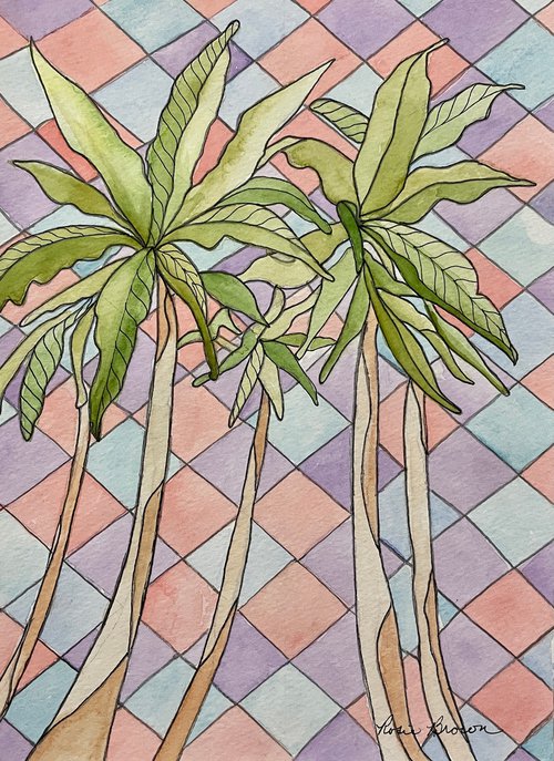 Deco Palms by Rosie Brown