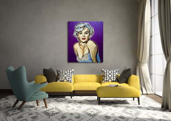 Marilyn Monroe. 50% OFF SALE. Goddess of Hollywood. Movie star. MODERN URBAN ART OFFICE ART DECOR HOME DECOR GIFT IDEA