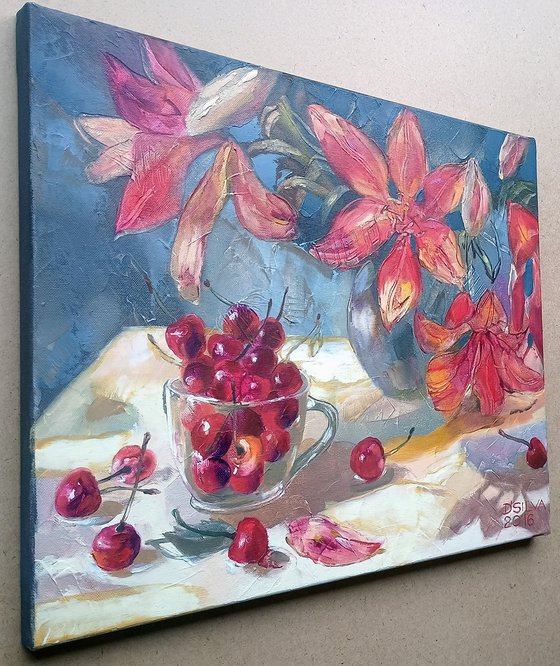 Cup with Cherries