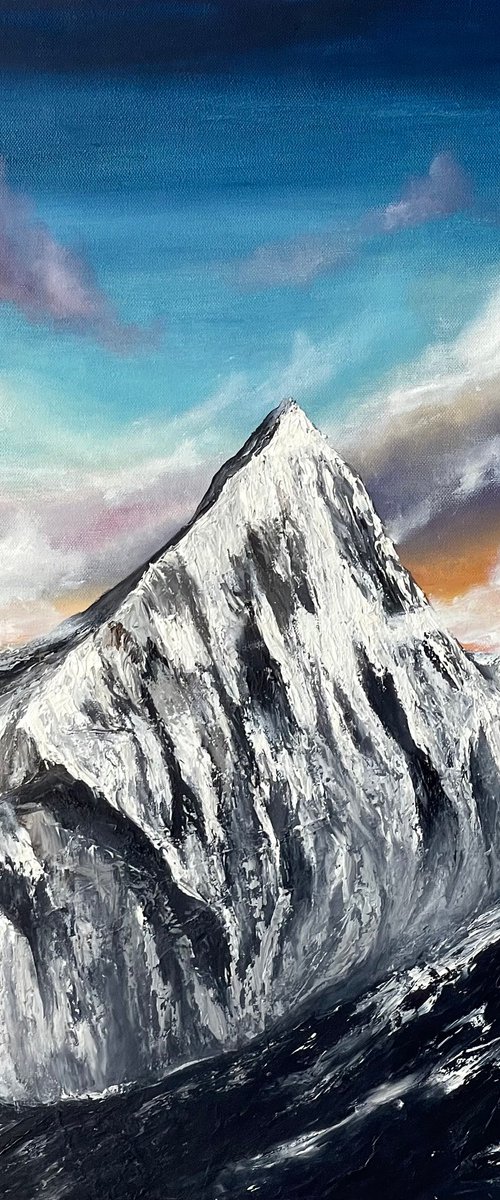 Cloudy mountains by Anastasiia Novitskaya