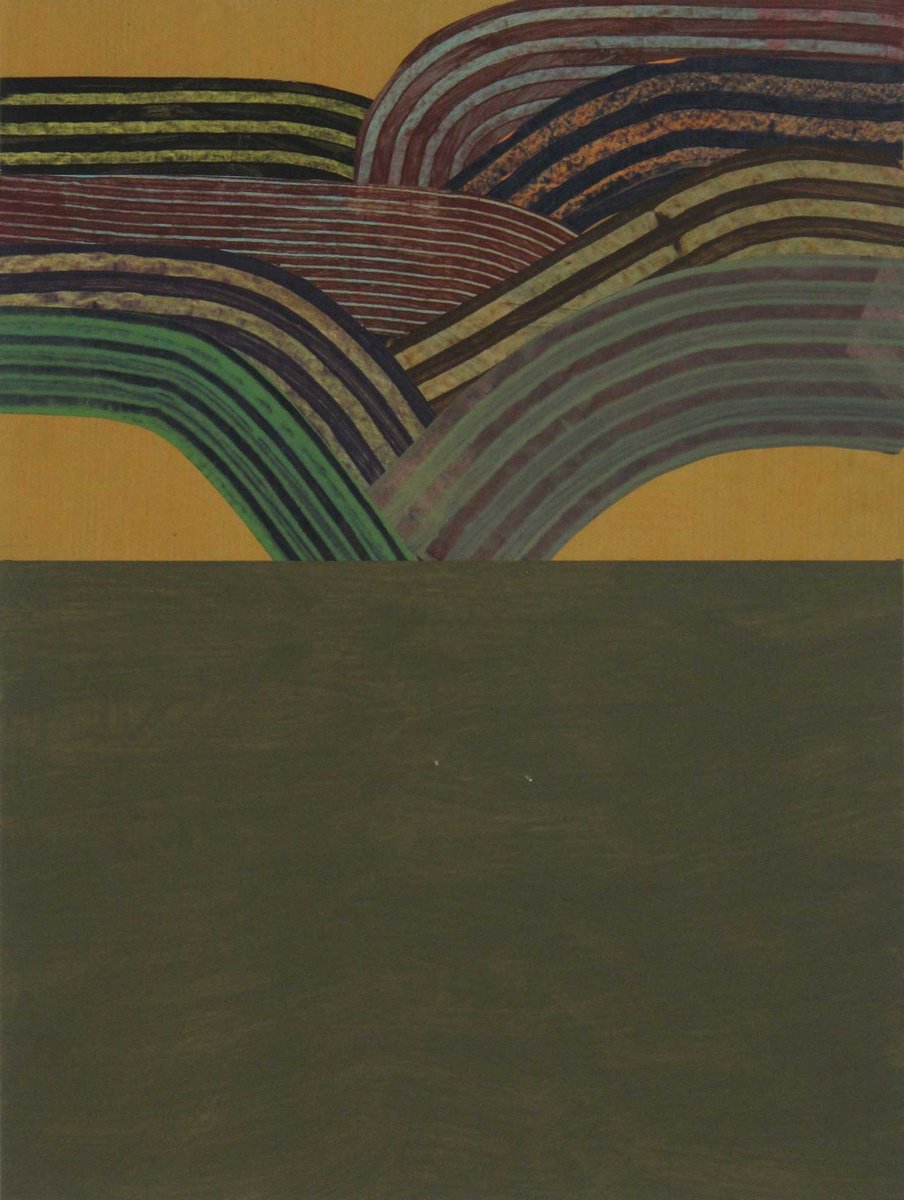 Abstract Acrylic Painting By Martin Singer, 12 X 16", Lcvm25-07, Original Artwork