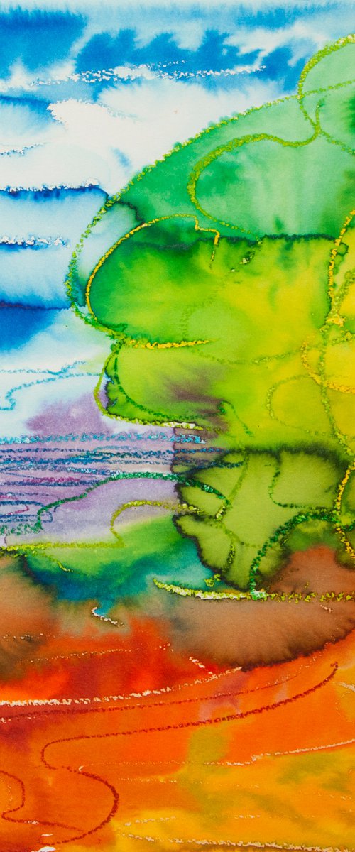 Magic Landscape by VALDA ROSE ART GALLERY