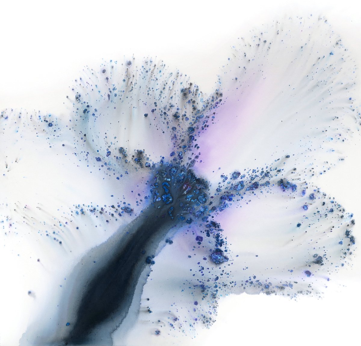 Abstract Landscape Acrylic Painting By Muriel Napoli, 39 X 39", Mcswyne