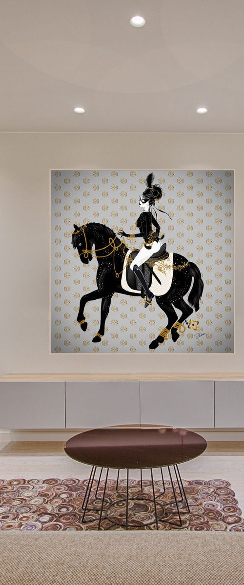 Miss Perle 2 - Equestrian by Artemisia