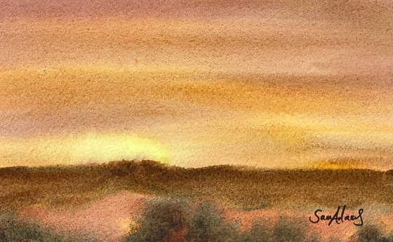 Upwey ridge sunset, Dorset
